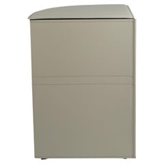 Modern Corner Laundry Basket SIMON by Limac Design in Leather and Cotton
