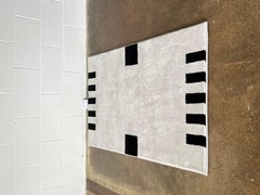 Modern Cotton Rug Geometric Rug by Dieter Sieger for Gebhan Edition "Tros" 1990