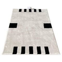 Modern Cotton Rug Geometric Rug by Dieter Sieger for Gebhan Edition "Tros" 1990