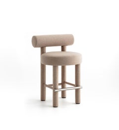 Silla Moderna de Mostrador Gropius CS1/65 Totalmente Tapizada en Tejido de Lana by Noom