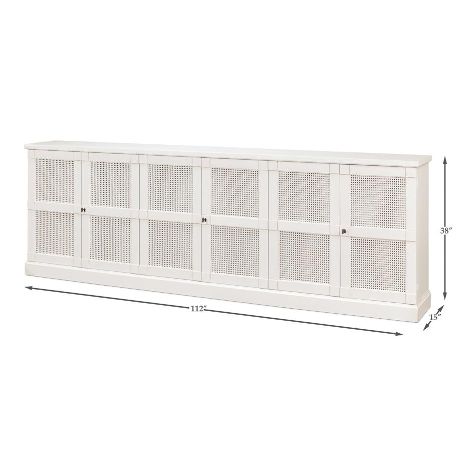 Modern Country White Painted Sideboard II For Sale 3