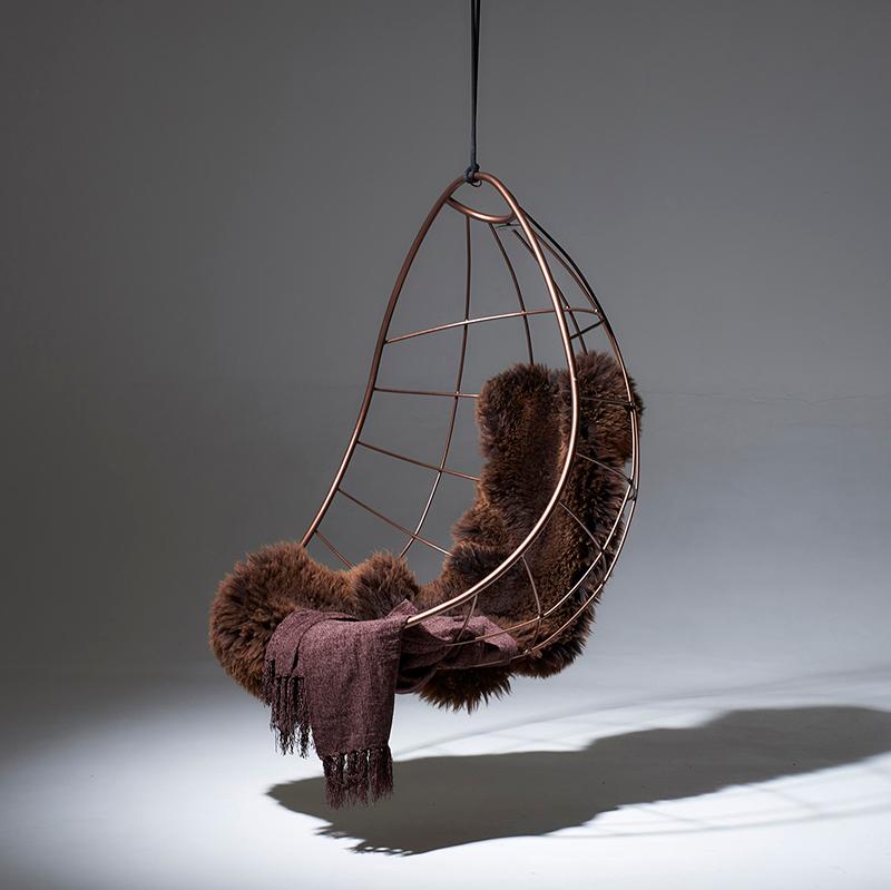 Welded Modern Cozy Nest Egg Hanging Chair For Sale