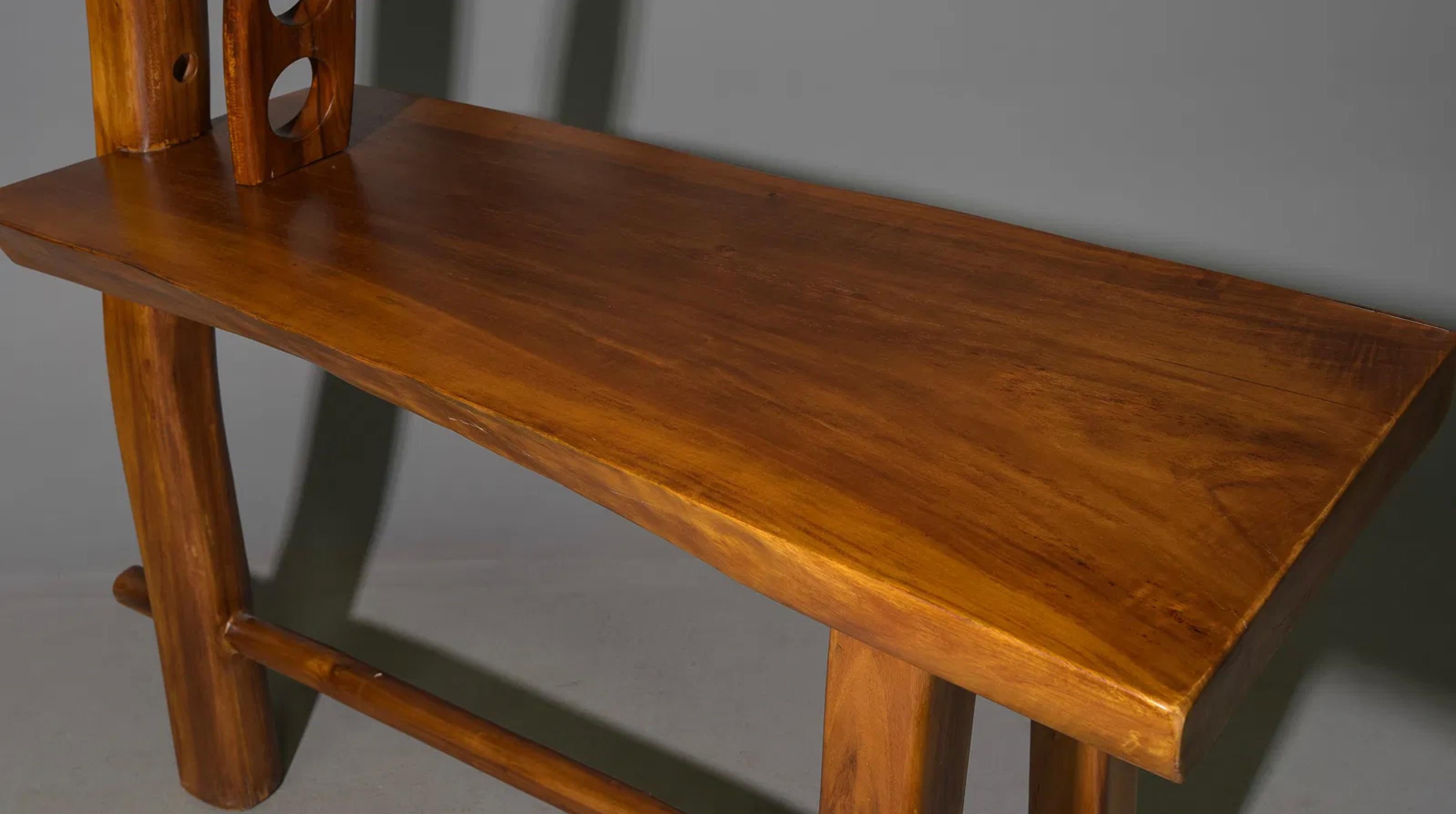 20th Century Modern Craft Farmhouse Style Bar Table and Stools For Sale