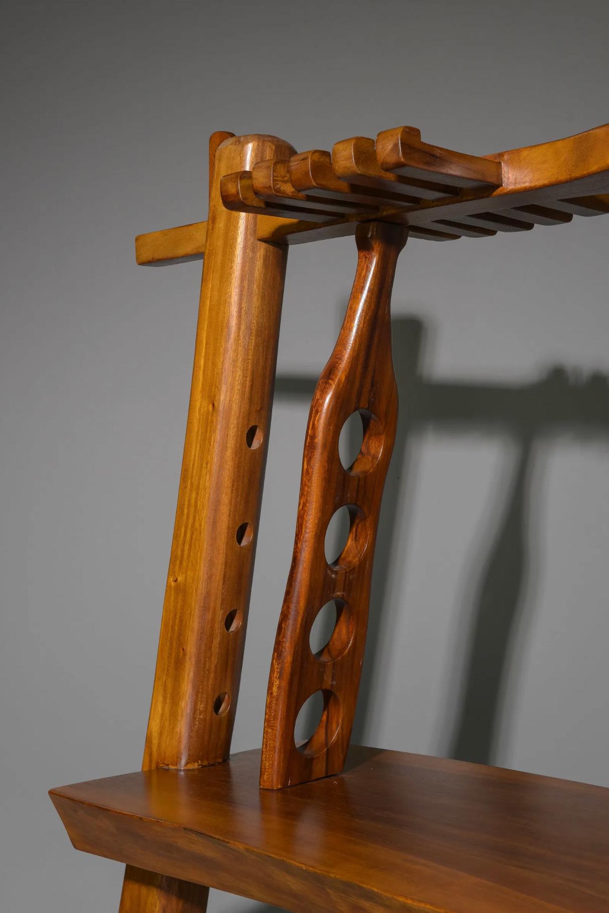 Wood Modern Craft Farmhouse Style Bar Table and Stools For Sale