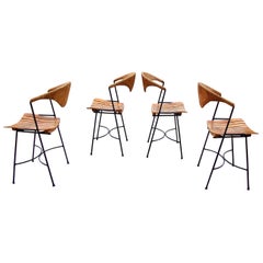 Modern Craftsman Style, Dining Side Chairs by Arthur Umanoff, USA