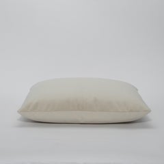 Modern Cream Velvet Decorative Pillow by MOGUL