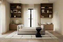 Modern Cream, Wool Cut Pile Rug in Scandinavian Design