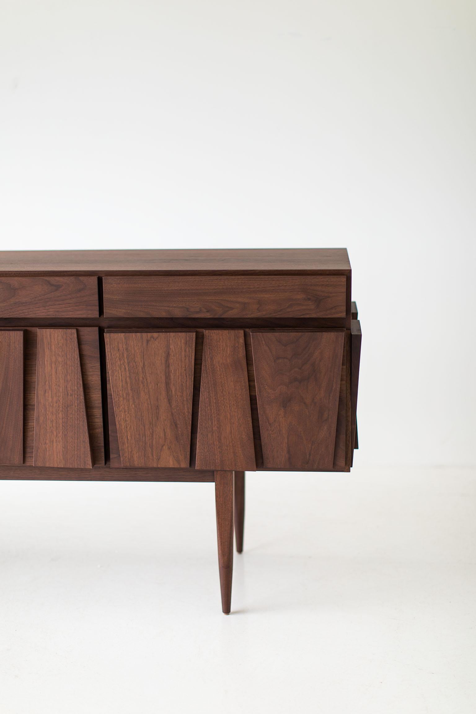 Contemporary Modern Credenza in Walnut by Laura Trenchard For Sale