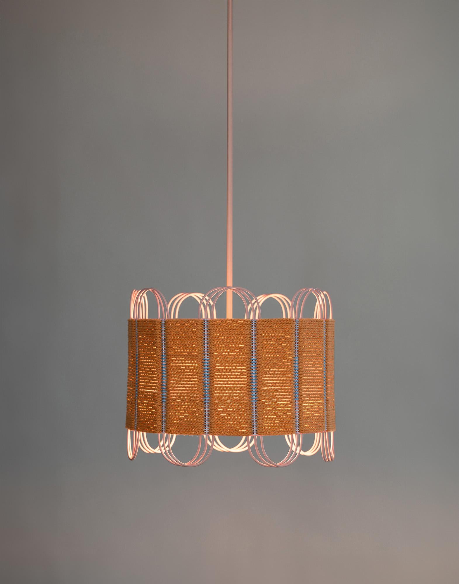 Lampe sculpturale moderne de Crète Various Corde Steel in Orange by Laura Casañas Maya Neuf - En vente à New York, NY