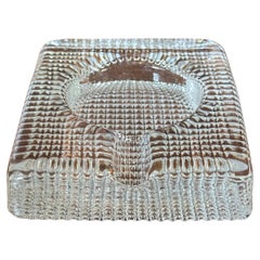 Modern Crystal Cigar Ashtray