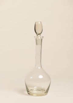 Modern Crystal Decantor with Stopper, 20th Century