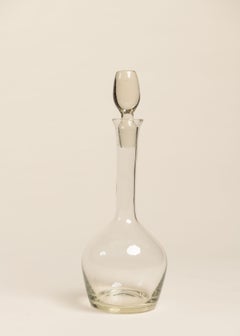 Modern Crystal Decantor with Stopper, 20th Century