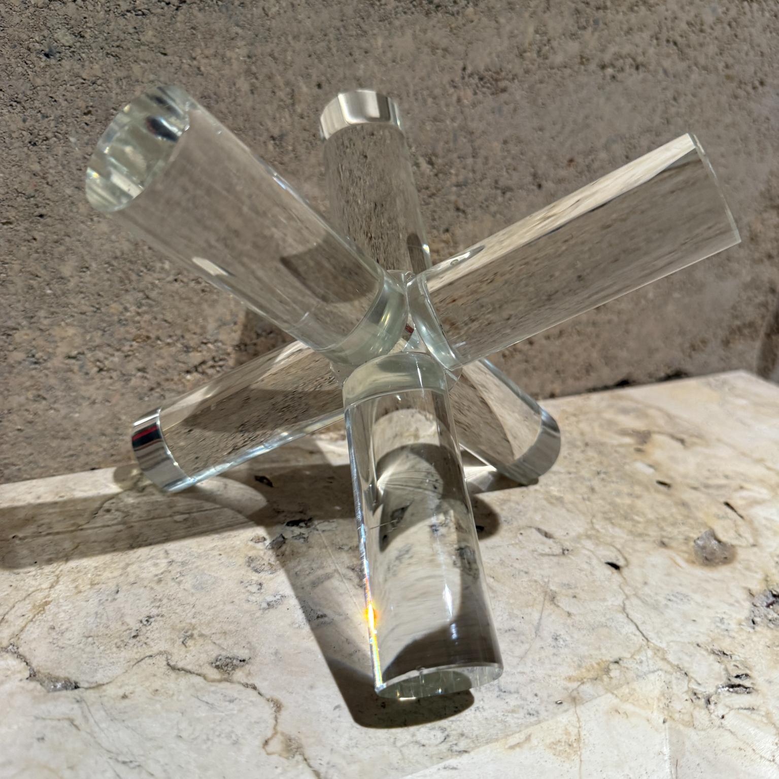 Sujetalibros moderno de cristal Jack en venta 3