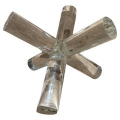 Sujetalibros moderno de cristal Jack