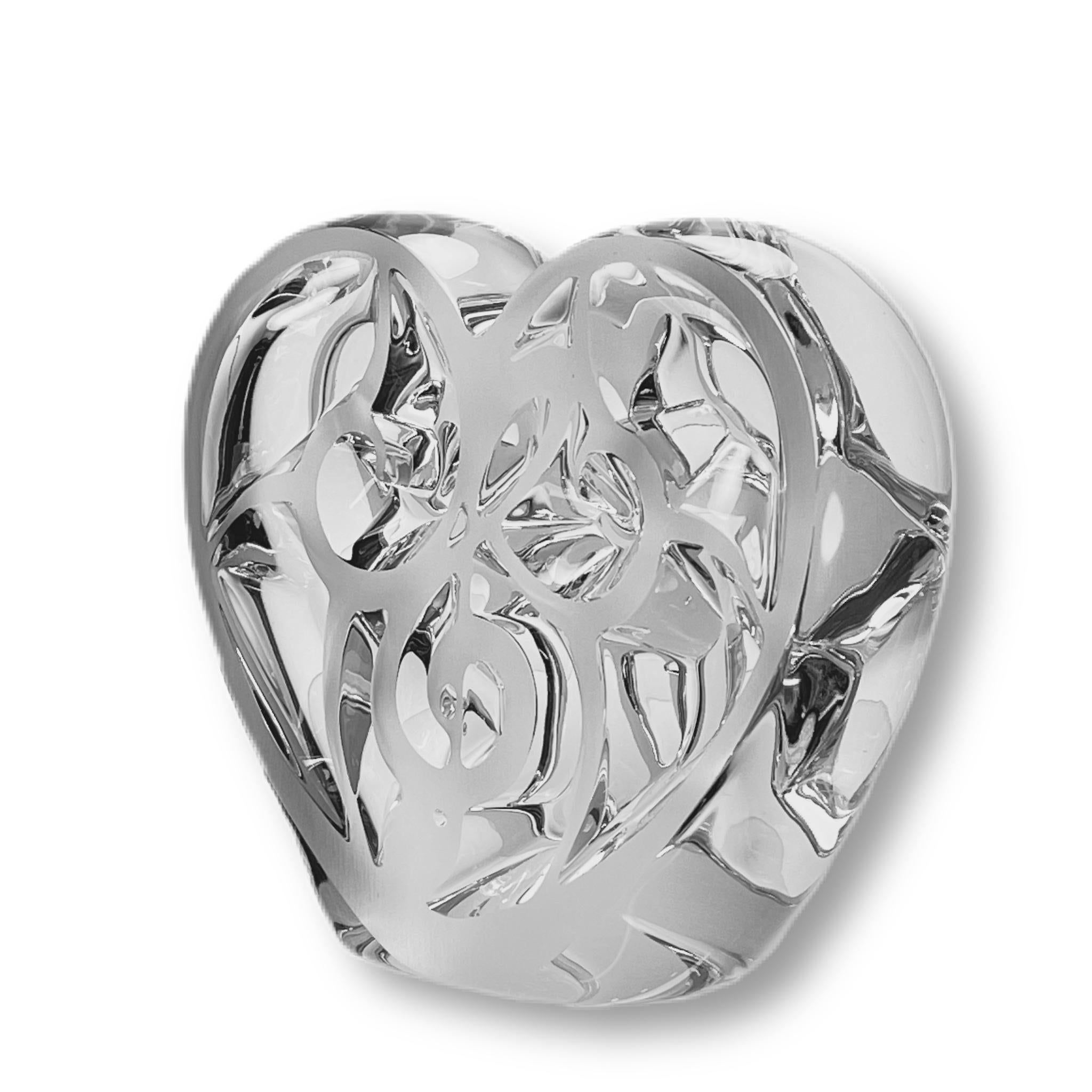 Art déco Sculpture moderne en cristal intitulée « La musique est l'amour » par Lalique en vente