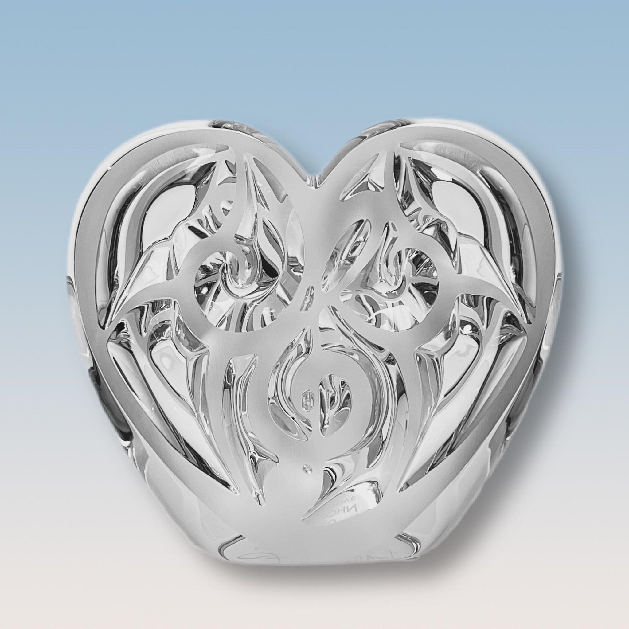 Poli Sculpture moderne en cristal intitulée « La musique est l'amour » par Lalique en vente