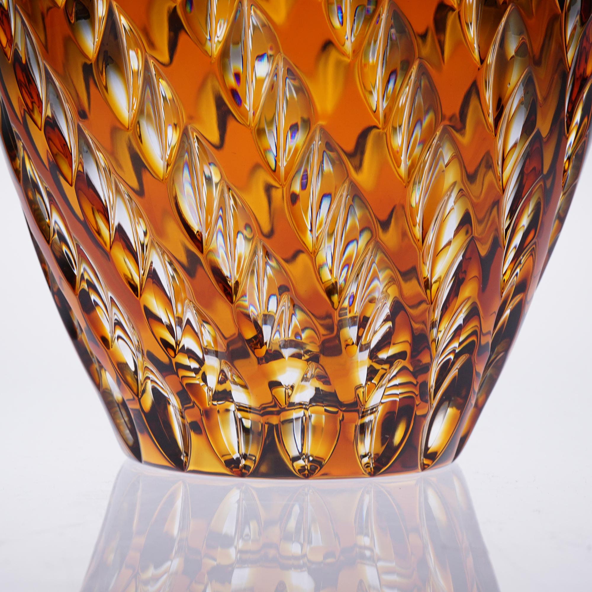 French Modern Crystal Vase For Sale
