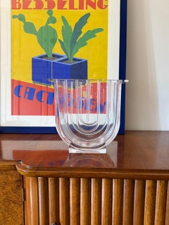 Moderne Kristallvase / Eiskübel, Laura Griziotti für Arnolfo di Cambio 1968