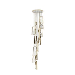 Modern Crystal White Quartzite Stone Magna Chandelier by Luxxu Lighting