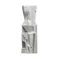 Sculpture cubiste moderne : hommage à Henri Laurens, modèle blanc