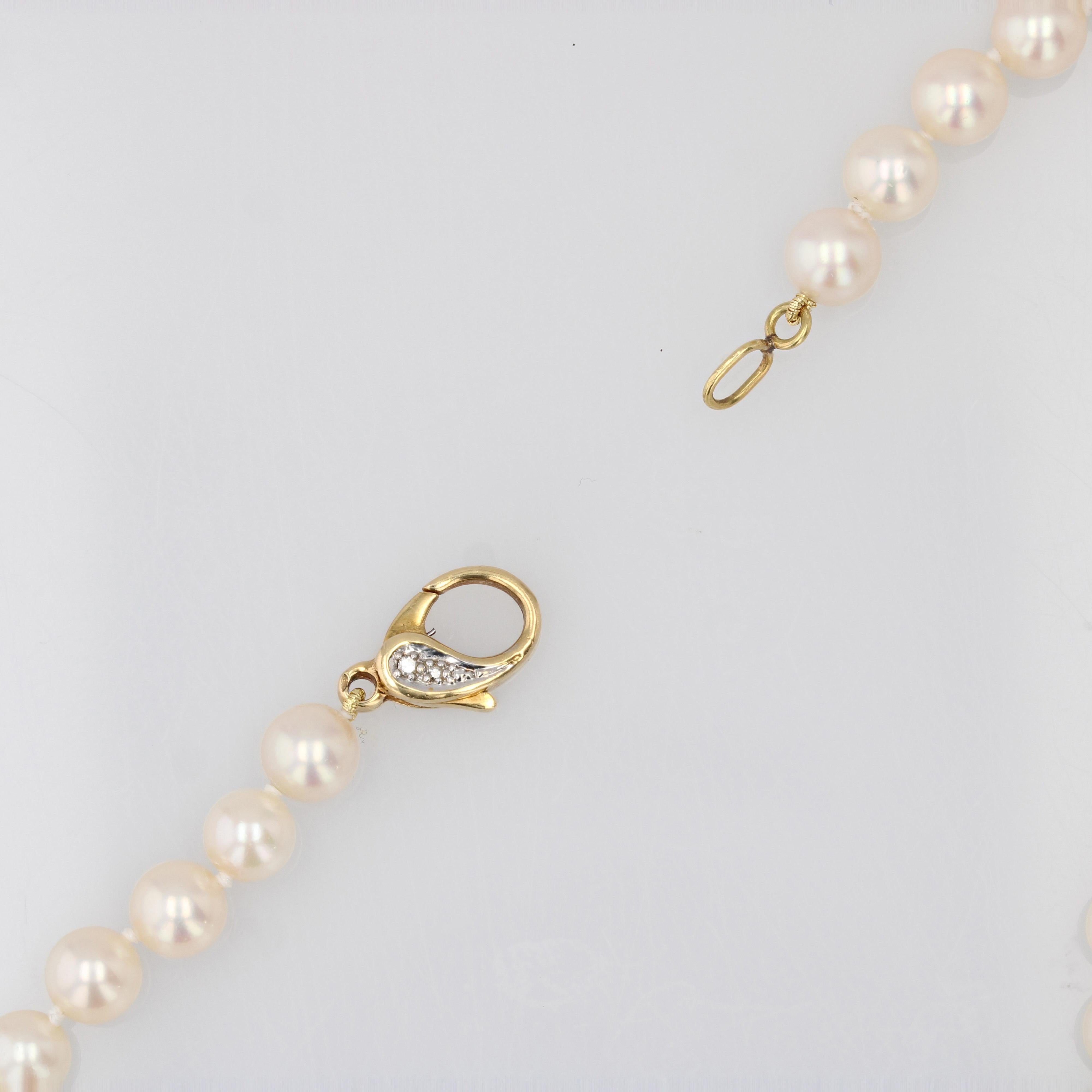 The Moderns Collier ras du cou en perles de culture grises et diamants en vente 4