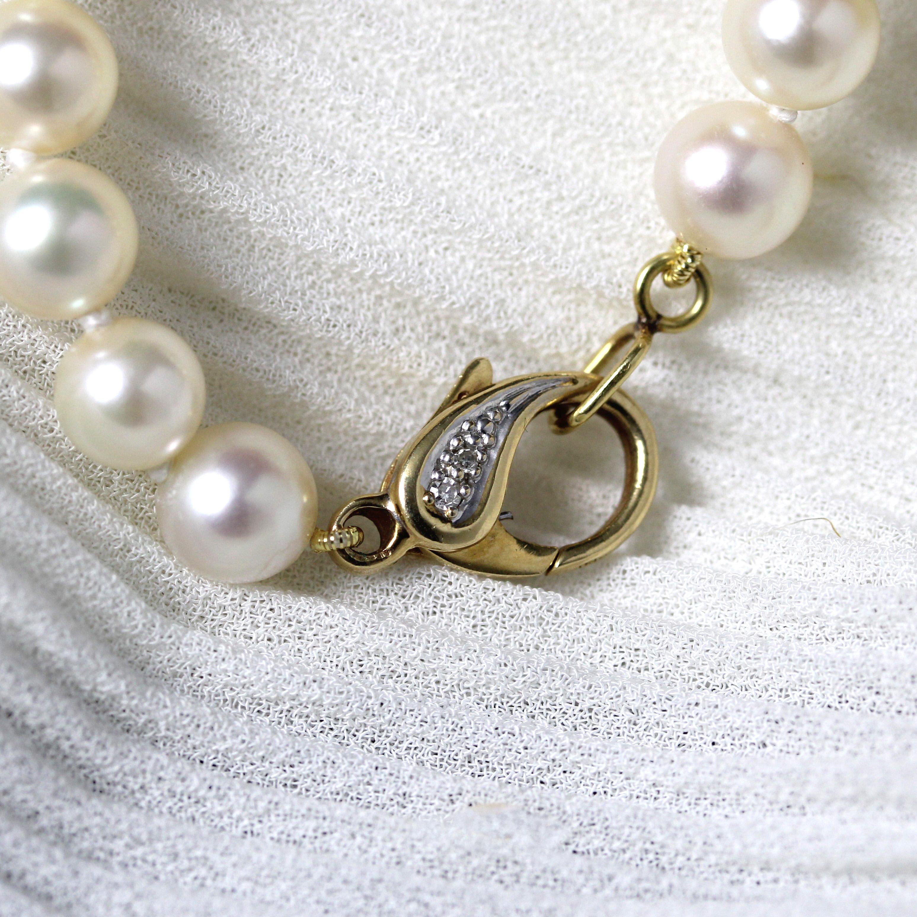 The Moderns Collier ras du cou en perles de culture grises et diamants en vente 7