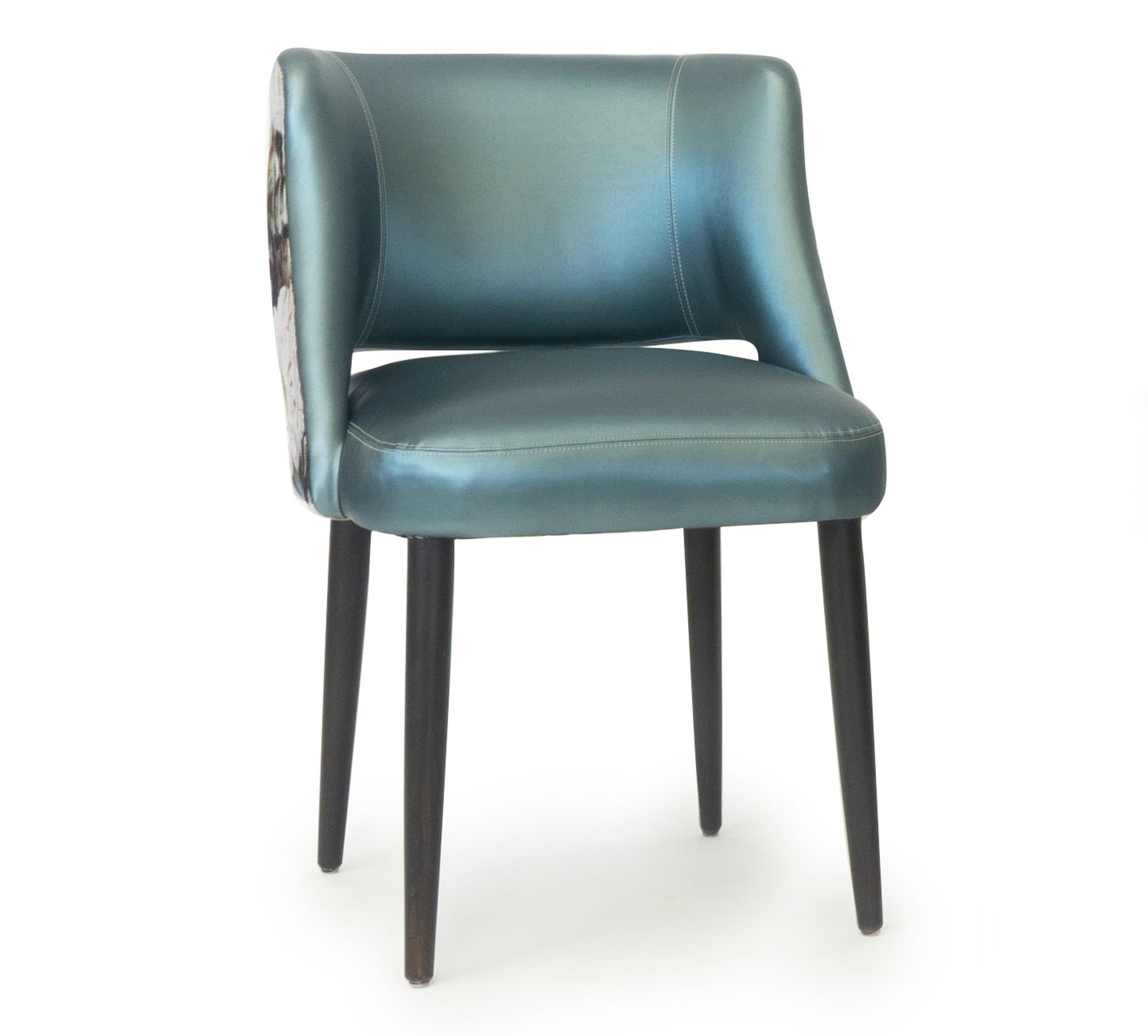 Modern Curve Back Dining Chair  (Moderne) im Angebot