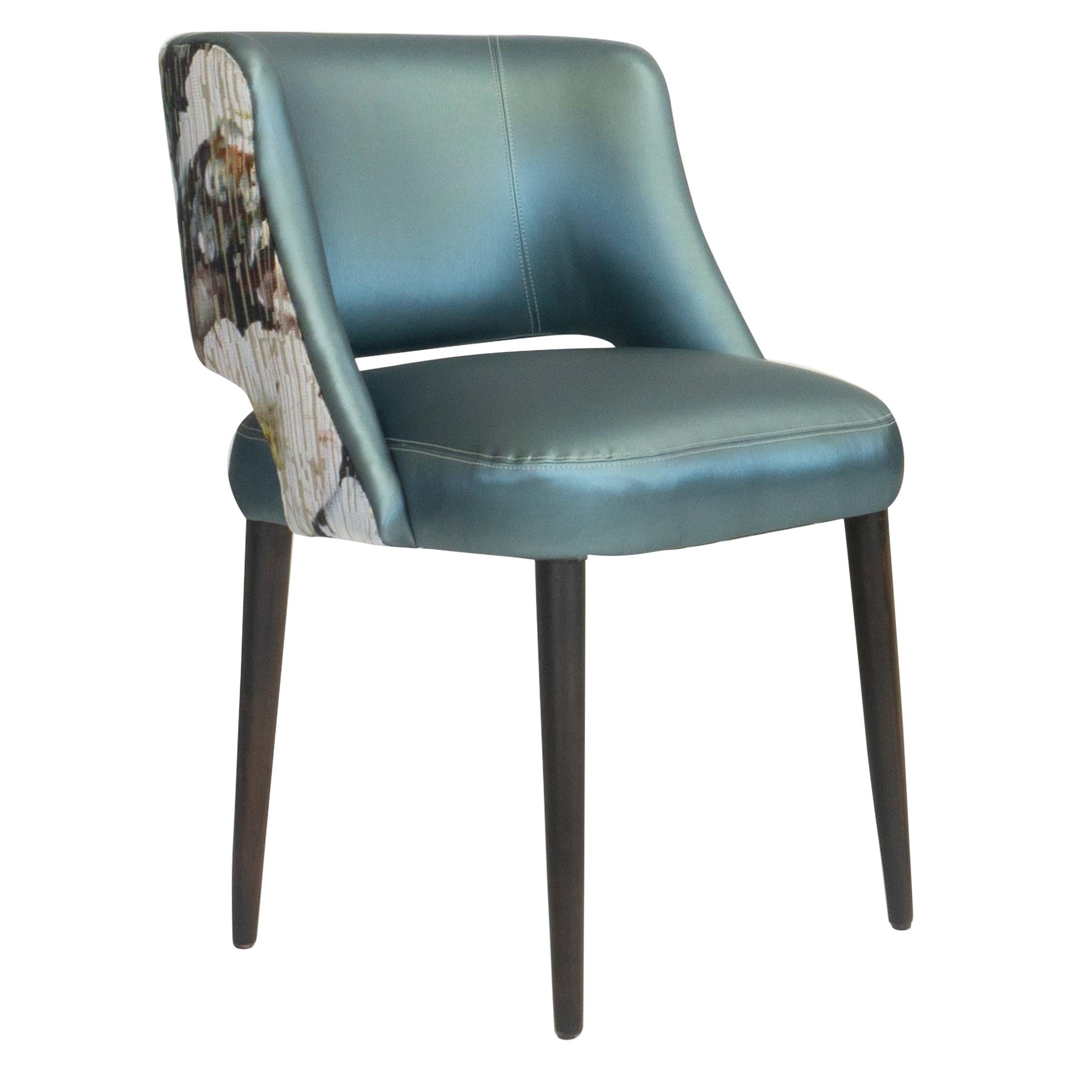 Modern Curve Back Dining Chair  For Sale