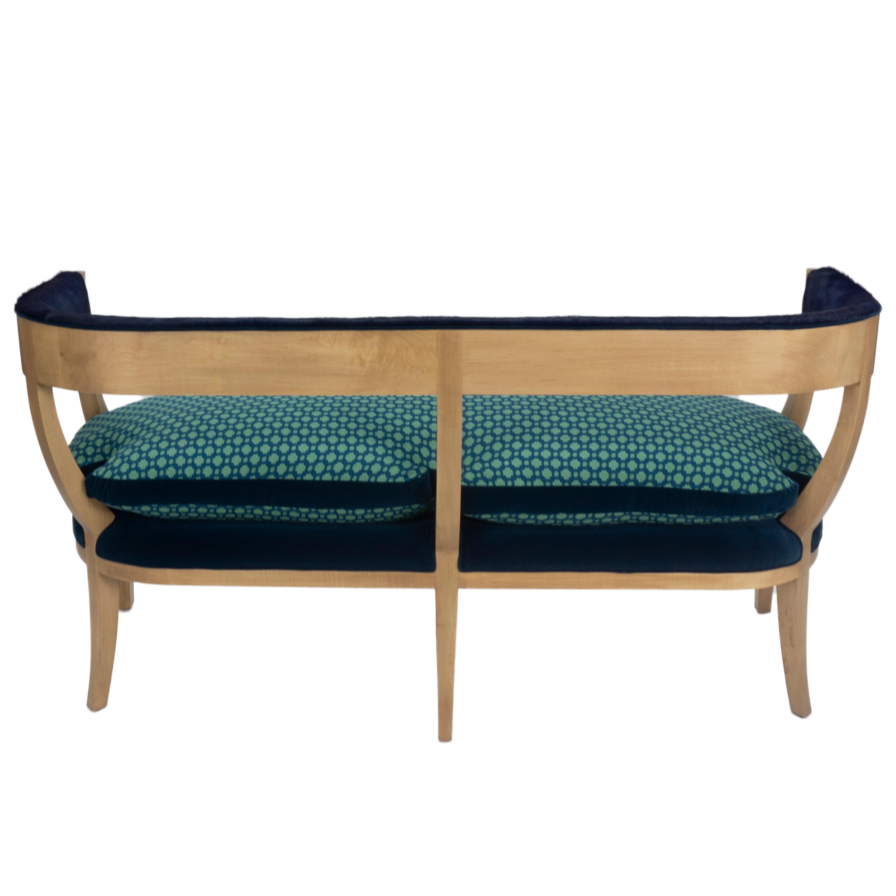 modern bench with back
