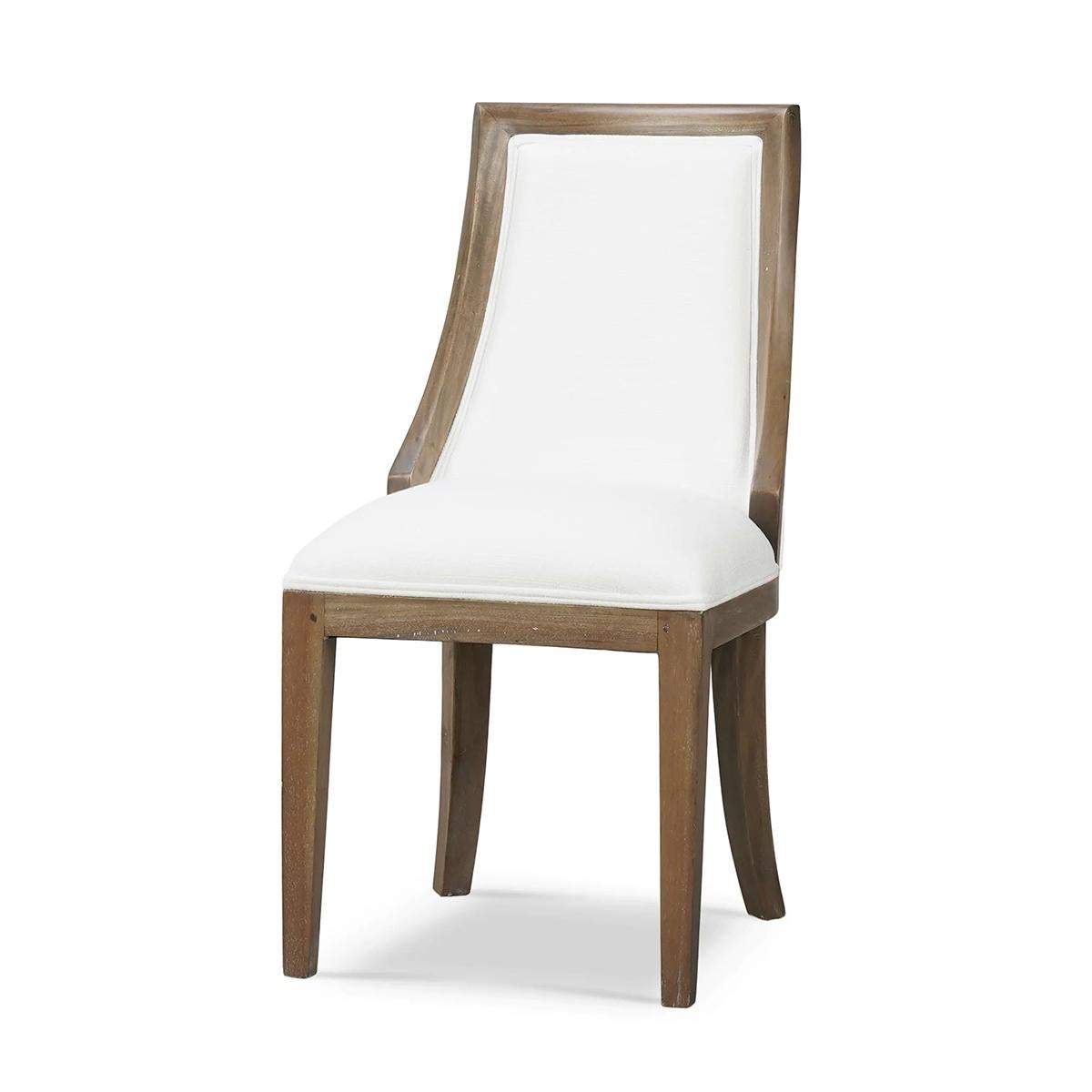 Moderne Esszimmerstühle mit gebogener Rückenlehne (2er-Set) im Zustand „Neu“ im Angebot in Westwood, NJ