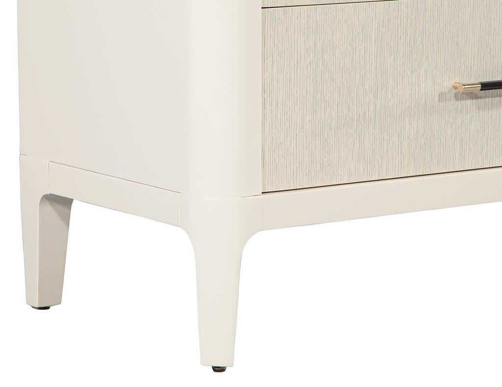 Modern Curved Cabinet Credenza in 2 Tone Finish 7
