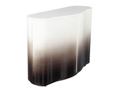 Modern Curved Cabinet in Ombre Lacquered Finish