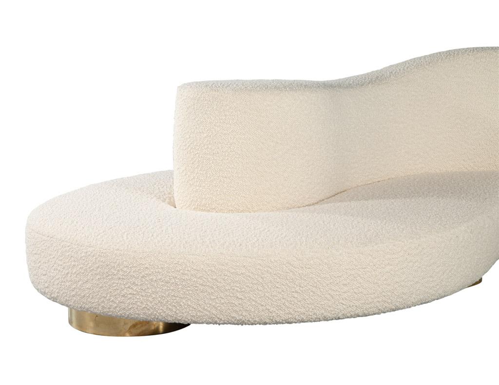 Modern Curved Italian Boudoir Cloud Sofa For Sale 11