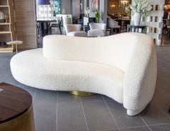 Canapé boudoir italien moderne incurvé en forme de nuage