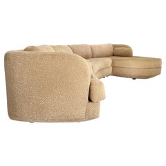 Modern Curved Sectional Sofa with Chaise