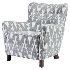 Modern Curved Tight Back and Seat Ann Chair by Martin and Brockett