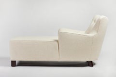 Modern Curved Tight Back and Seat Ann Chaise by Martin and Brockett
