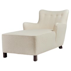 Modern Curved Tight Back and Seat Ann Chaise