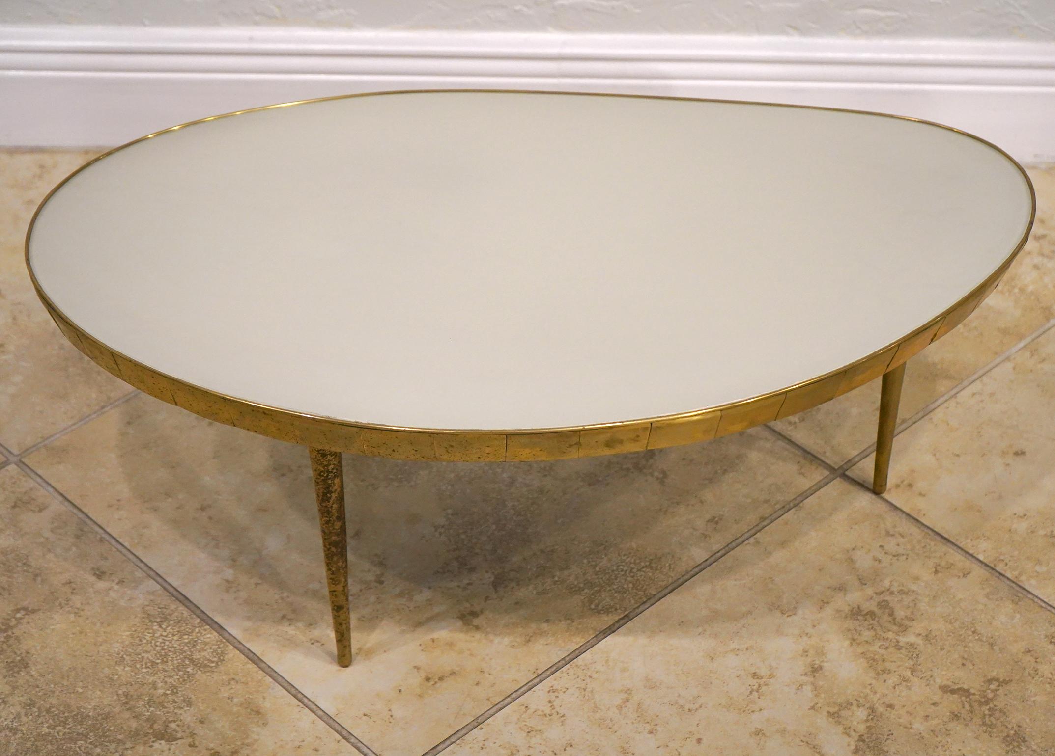 Modern Custom Made Italian Brass and Glass Stacking Tables 8