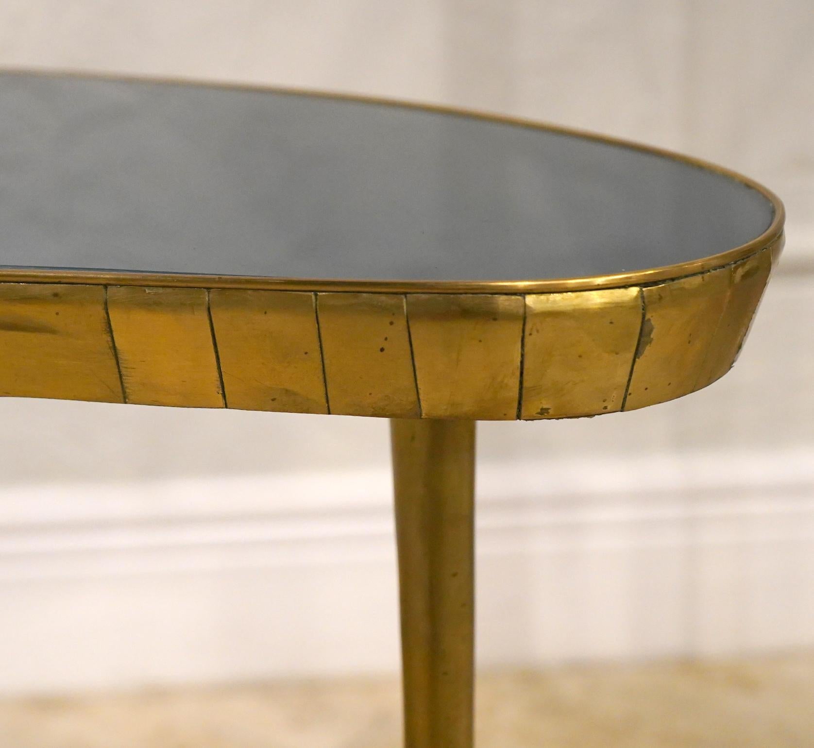 Modern Custom Made Italian Brass and Glass Stacking Tables 2