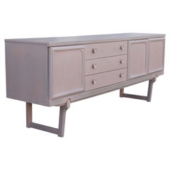 Modern Custom Pink and Grey Danish Style Sideboard / Server