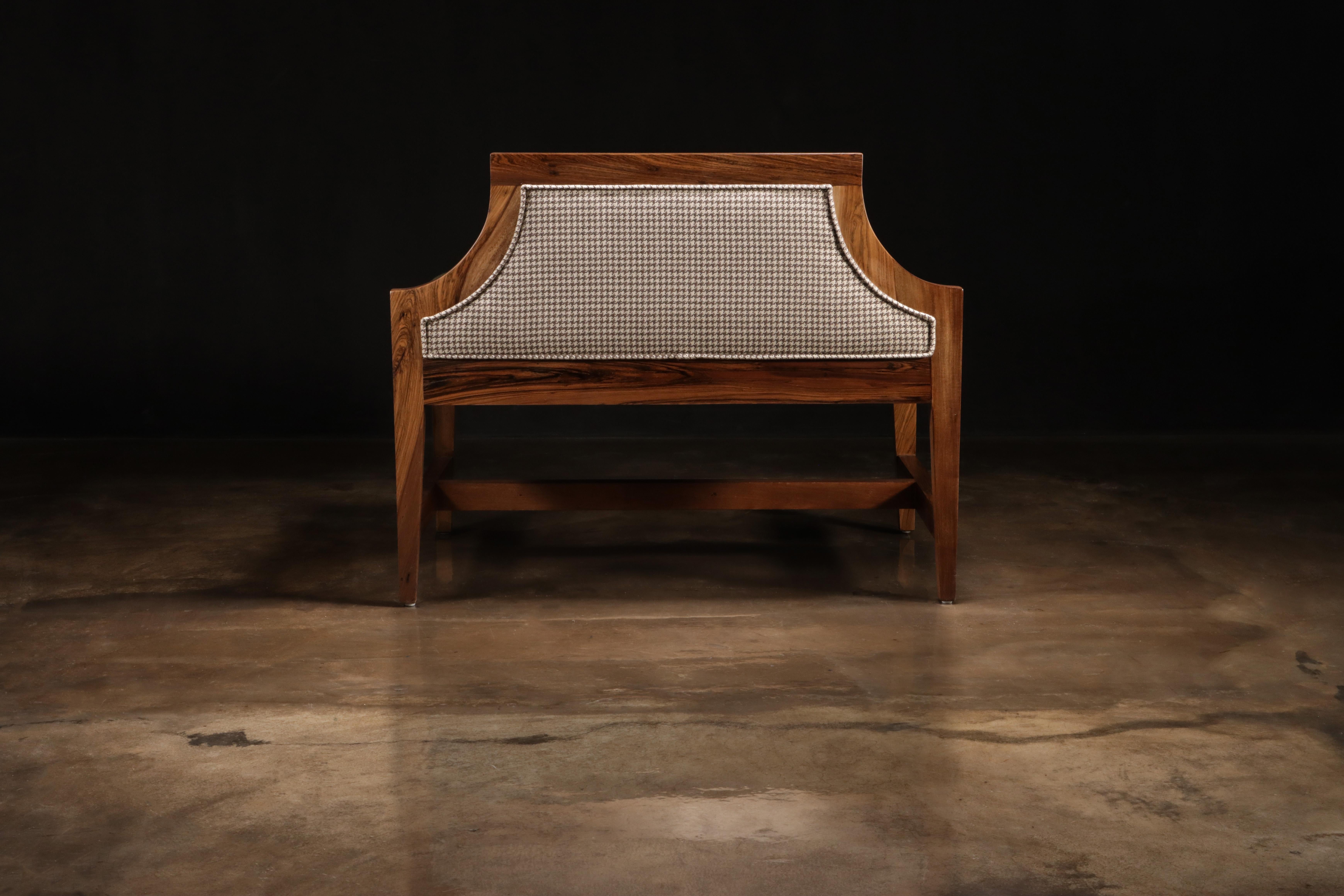 Contemporary Modern Customizable Bench in Argentine Rosewood by Costantini, Nicostrato  For Sale