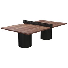 Modern "Column" Ping Pong Table with Ash Playing Surface & Steel Base