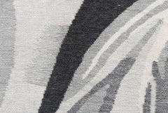 Modern “Cyclone” Abstract Flat-Weave Rug by Doris Leslie Blau