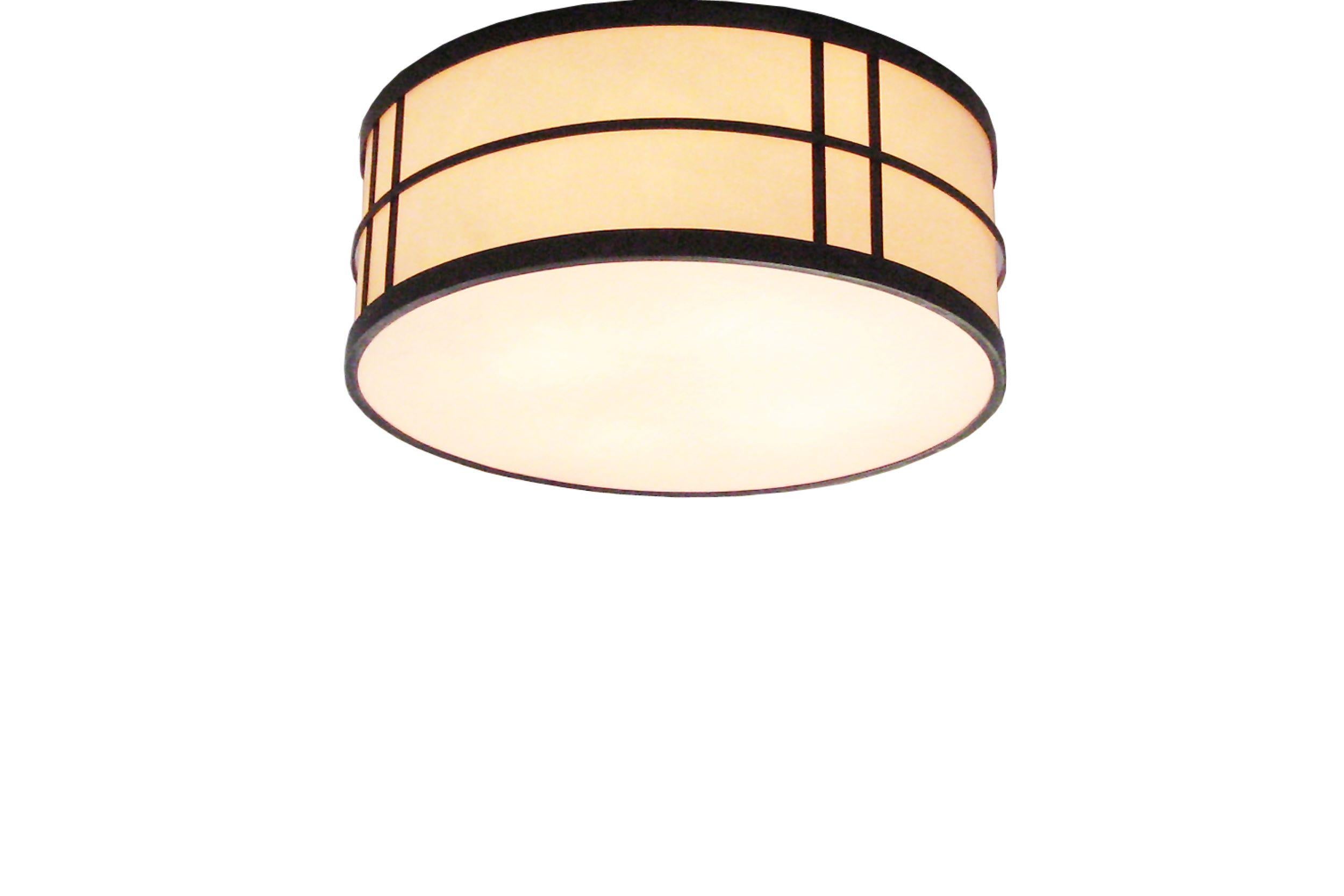 Belgian Modern Cylinder Wall Fixture Linen and Brass Created   For Sale