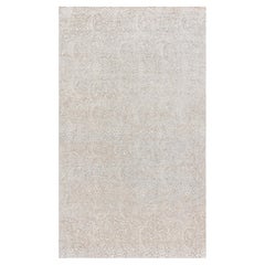 Tapis en soie fait main « Modern Damask » beige clair, par Doris Leslie Blau