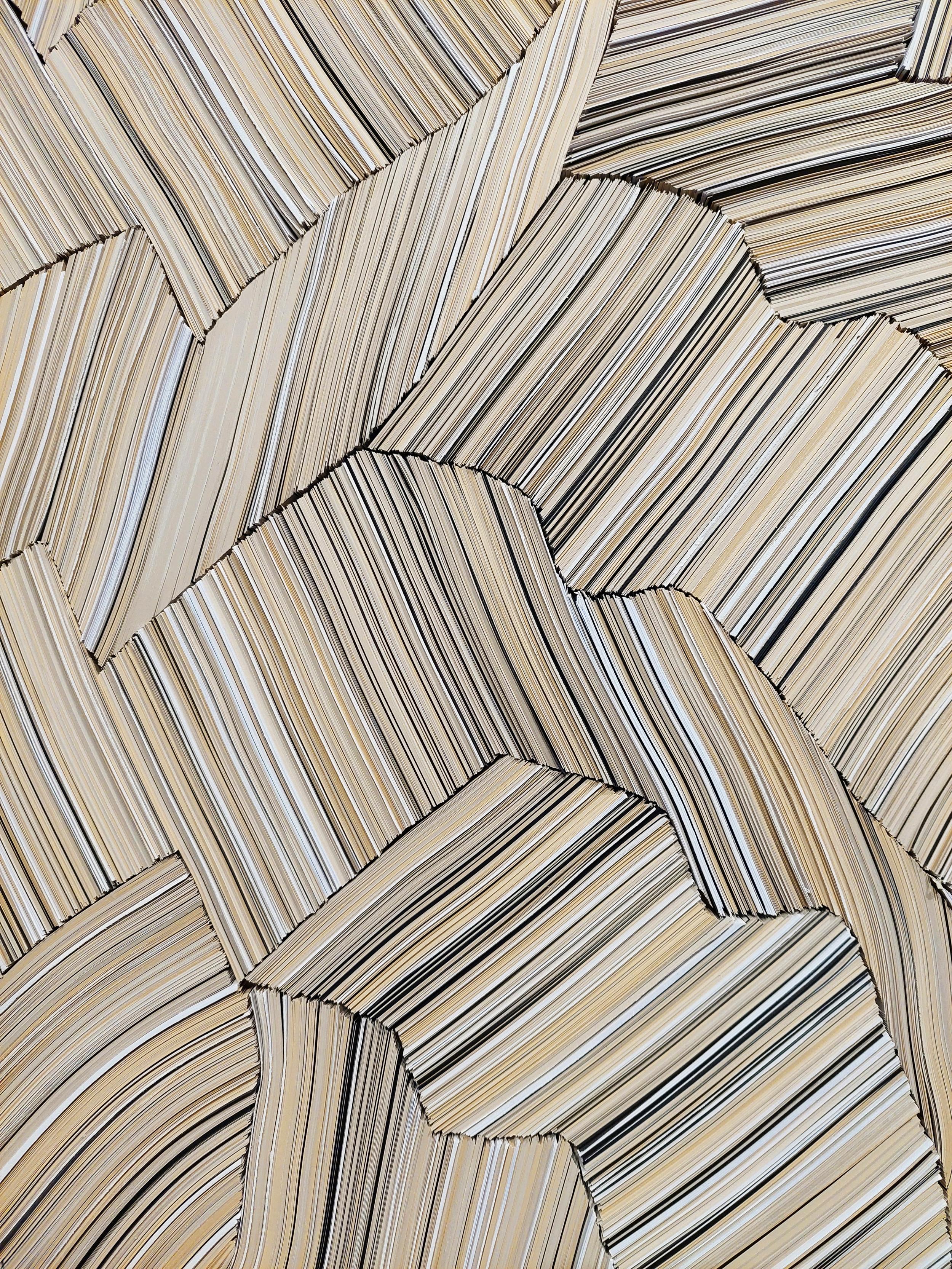 XXIe siècle et contemporain Bibliothèque murale verticale et étagère en papier faite main Daniele Papuli Dilmos en vente