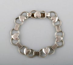 Bracciale in argento dal design moderno danese