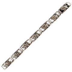 Diseño moderno danés, pulsera de plata