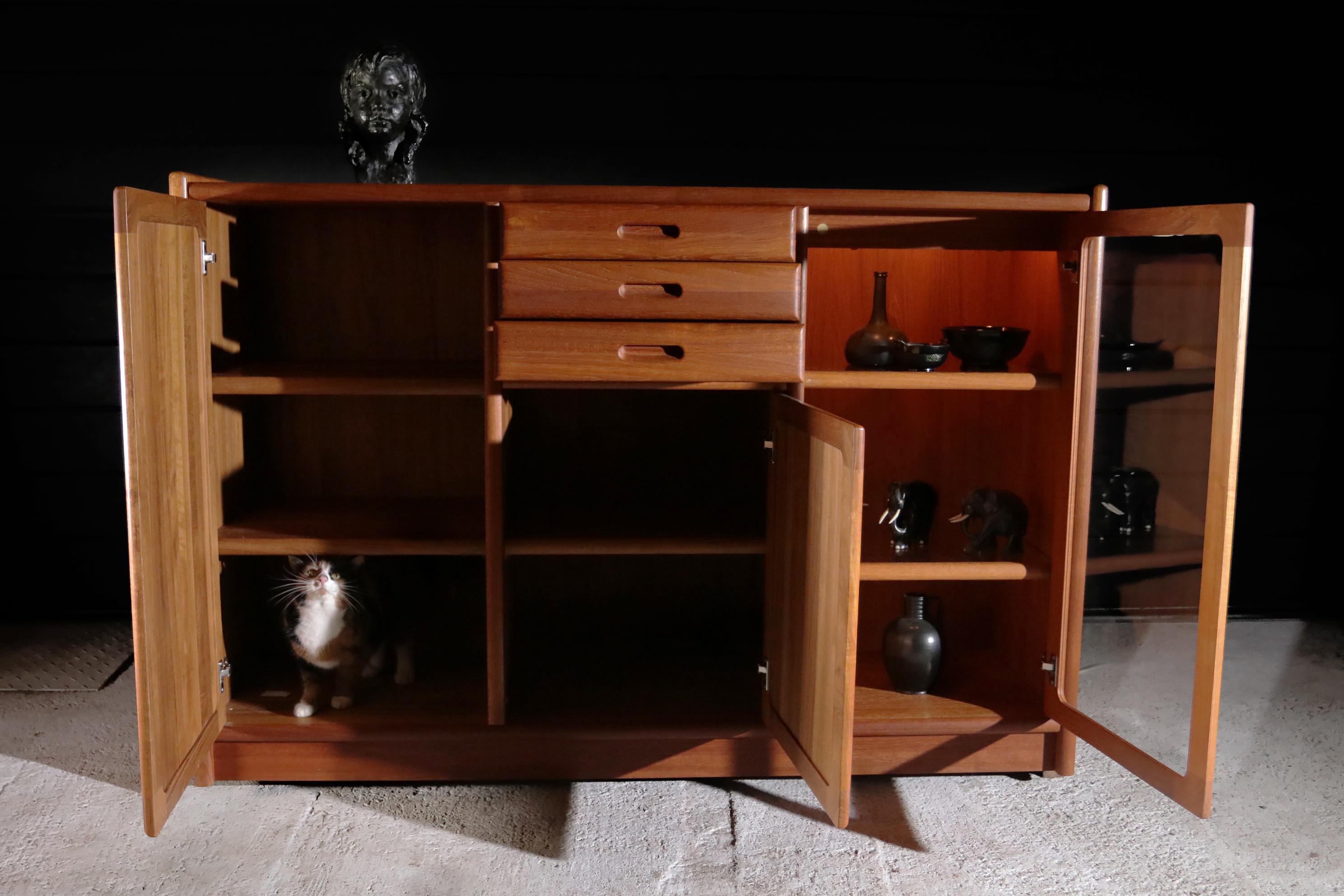 Scandinavian Modern Modern Danish Design Dyrlund Frederiksborg Highboard Teak, 1995